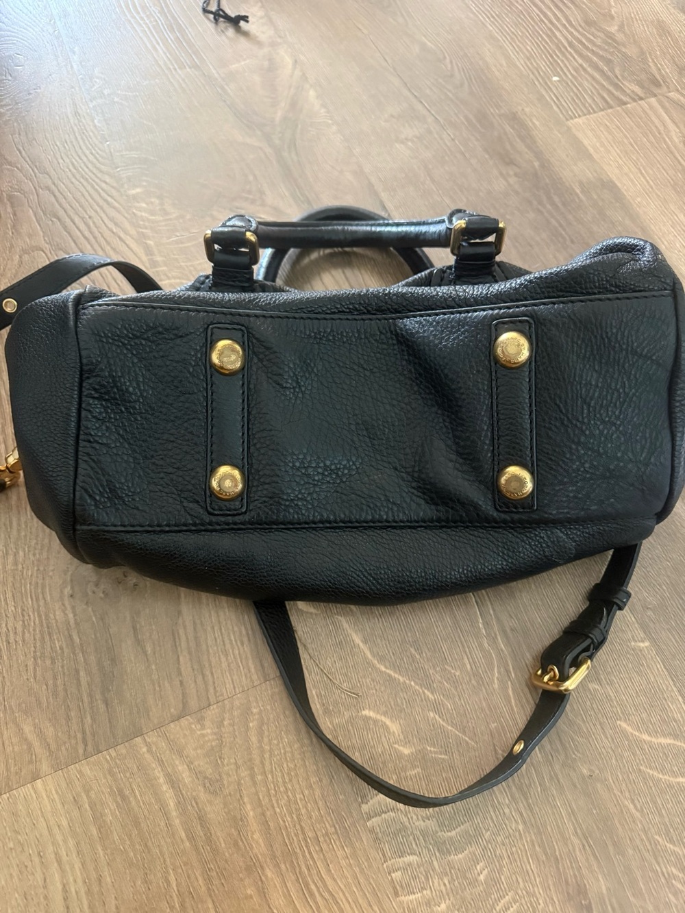 Marc By Marc Jacobs Classic Baby Groovee Black Leather Shoulder Satchel Bag - Picture 5 of 12